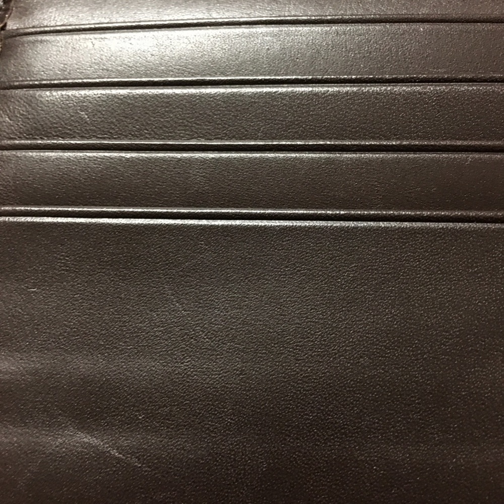Coach Wallet Monogram Fabric Leather Jacquard Brown Zip Button Women's 12 Slots - Picture 10 of 12